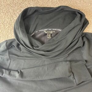 Lauren Ralph Lauren Black Cowl‎ Neck Long Sleeve Pullover Top Womens Medium